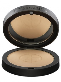 This ultra-fine pressed powder is formulated with soft, silk-like powders and radiant particles for a luminous, soft matte finish. The Armani-exclusive Micro-fil formula blends perfectly to correct imperfections while it gently veils the skin in silky, comfortable color. Silky soft powder blends perfectly without caking or setting into fine lines Buildable coverage from sheer to full that always allows the natural glow of the skin to come thorough Soft luminous finish