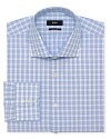 A handsome dress shirt from BOSS Black crafted in incredibly soft, crisp cotton for a classic look and feel.