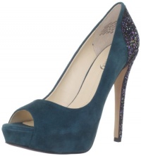 Boutique 9 Women's Cary Peep-Toe Pump, Turquoise, 8.5 M US