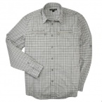 John Varvatos Star USA Men's Plaid Shirt with Zip Pockets