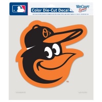 MLB Baltimore Orioles 8-by-8 Inch Diecut Colored Decal