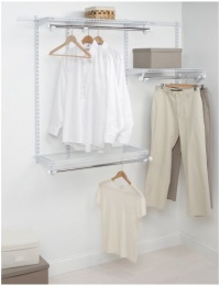 Rubbermaid 3E24 Configurations 3- to 6-Foot Starter Custom Closet Kit, White