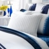 Lauren by Ralph Lauren Bedding Indigo Modern STANDARD White Knit Sham