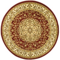 Safavieh Lyndhurst Collection LNH222B Red and Ivory Round Area Rug, 8 feet Round (8' Round)