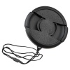 Fotodiox Inner pinch Lens Cap, Lens Cover with Cap Keeper, 49mm