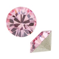 SWAROVSKI ELEMENTS Crystal #1028 Xilion Round Stone Chatons ss39 Lt Rose (6)