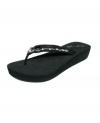 A truly unique shoe. Marc Fishers Special thong sandals feature a thick, comfy sole and metal and pearl detailing along the straps.