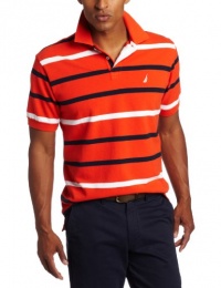 Nautica Men's Short Sleeve 6 Feed Stripe Shirt