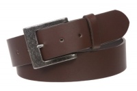 1 1/2 (38mm) Nickel Free Snap On Non-Leather Jean Belt Size: 1X - 44 Color: Brown