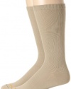 Gold Toe Men's Rib OTC Moderate Compression, Khaki, Large