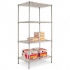 Alera SW503624SR Industrial Wire Shelving Starter Kit, 4 Shelves, 36w x 24d x 72h, Silver