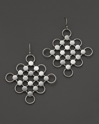 With a geometric design, John Hardy's sterling silver Dot earrings lend a modern look.