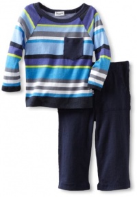 Splendid Littles Baby-boys Infant Pensacola Raglan Set, Wave Jumper, 12-18 Months