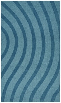 St. Croix Trading Company Waves 5 x 8 foot Area Rug - Blue