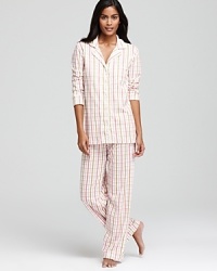 A feminine take on plaid pajamas, this tailored set from Carole Hochman will spruce up your bedtime basics.