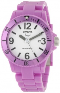 Invicta Women's 1212 Angel White Dial Light Purple Plastic Watch