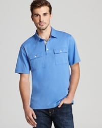 Michael Kors Woven Trim 2-Pocket Polo - Classic Fit