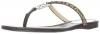 Calvin Klein Women's Janine Cheetah Thong Sandal,Beige/Black,6 M US