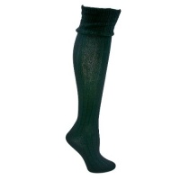 Hue Huetopia Texture Cuff Knee Sock, Black, Medium