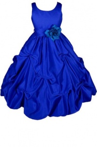 AMJ Dresses Inc Heavenly Royal Blue Flower Girl Party Dress Size 8