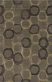 Area Rug 5x8 Rectangle Contemporary Grey Color - Momeni Elements Rug from RugPal