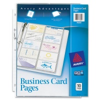 Avery  Business Card Pages, Pack of 10 (76009)