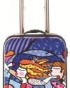 Heys USA Luggage Britto Love Blossoms 22 Inch Hardside Carry-on Spinner, Blossom, 22 Inch