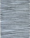 Area Rug 5x8 Rectangle Solid/Striped Blue Color - Surya Artist Studio Rug from RugPal