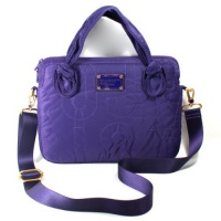 Marc By Marc Jacobs Pretty Bright Grape Nylon 13 Inch Laptop Bag/ Messenger Bag (Purple) #M3112643