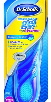 Dr. Scholl's Massaging Gel Insoles, Women's 6-10, 1 pair (Pack of 2)