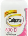 Caltrate 600+d, 200-Count Bottle