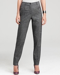 Classic tweed goes contemporary atop the sleek straight-leg silhouette of these BASLER pants. Elevate the look with color-pop pumps and rise to new heights of chic.