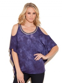 GUESS Cassandra Top, MIDNIGHT IRIS MULTI (SMALL)