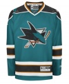 With authentic styling, this San Jose Sharks NHL premier jersey is the next best thing to on-the-ice action.