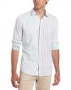 Calvin Klein Jeans Men's Seismic Stripe Long Sleeve Woven Shirt