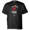 NBA Men's Miami Heat Short Sleeve T- Shirt (Black, Large)