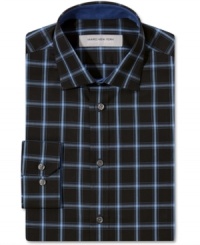 Bring the life back to your work week. This plaid shirt from Marc New York was made to revive your style.