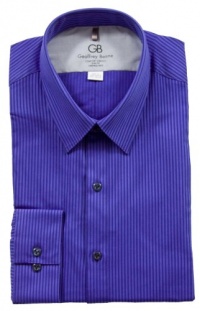 Geoffrey Beene Slim Fit Stretch Dress Shirt - Bright Blue