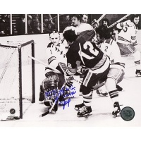 Steiner Sports NHL New York Islanders J.P. Parise Game Winning Goal vs Rangers 16 x 20-inch Photo with GWG And Jeep Inscription.