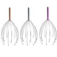 Hand Held Scalp Head Massager - Set of Three ( Colors May Vary )