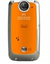 GE DV1-CO Waterproof/Shockproof 1080p Pocket Video Camera (Citrus Orange)