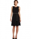 Calvin Klein Women's Fit And Flare Dress, Black, 4