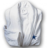 NFL Dallas Cowboys Black, One Size Cotton Robe