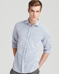 In classic pinstripes, GANT Rugger's cotton sport shirt lends a timeless look.