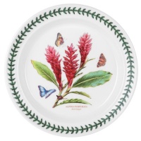 Portmeirion Exotic Botanic Garden Dinner Plate with Red Ginger Motif