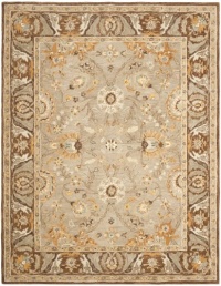 Safavieh Anatolia Collection AN558A Handmade Dark Grey and Brown Hand-Spun Wool Area Rug, 9 Feet by 12 Feet