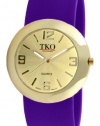 TKO ORLOGI Women's TK614-GVT Gold Slap Metal Violet Watch