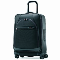 Samsonite Luggage Pro 3 Spinner 26 Expandable Suitcase, Black/Orange, One Size