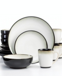 Creamy earth tones in durable stoneware lend your tabletop simple sophistication. From Sango's dinnerware and dishes collection.