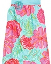 Lilly Pulitzer Girls 2-6X Little Lilly Scalloped Hem Shift Dress, Shorely Blue Bellina, 6